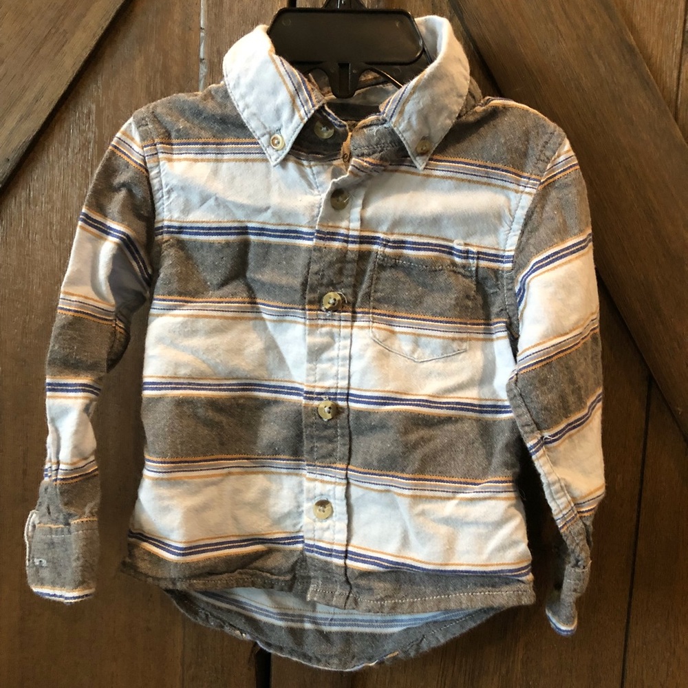 Striped button down